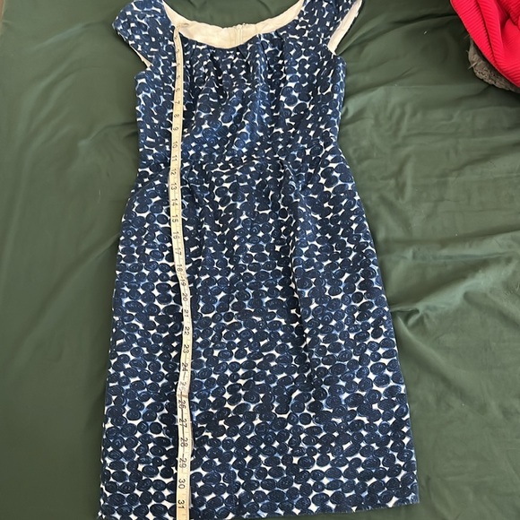 Carmen Marc Valvo Sheath Polka Dot Dress Size 2 - Picture 7 of 7